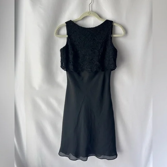 Ann Taylor Layered Black Sleeveless Dress - Picture 2 of 4